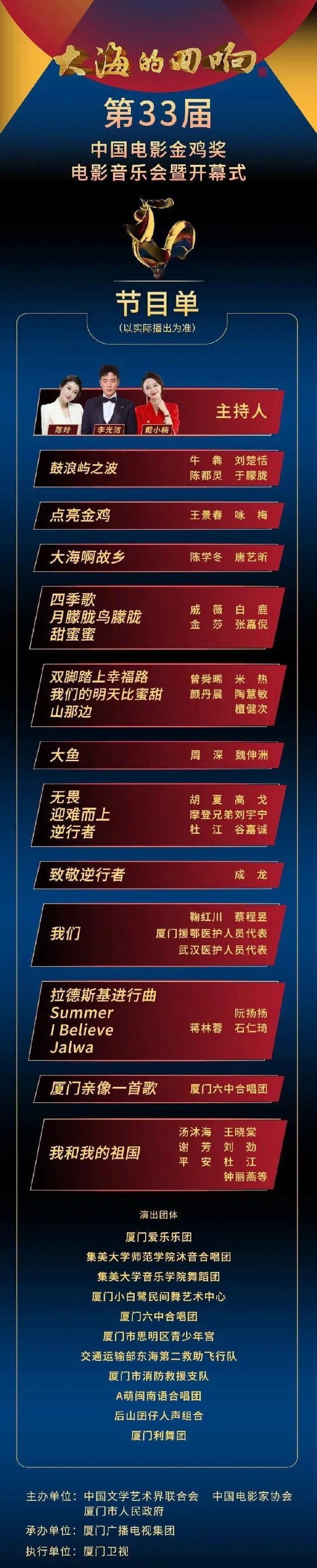 官方公告！厦门正式进入“金鸡时代”！超级明星阵容宣布！有重要提醒→→ →。  中国 电影金鸡奖 疫情防控 金鸡奖 厦门 活动 第7张